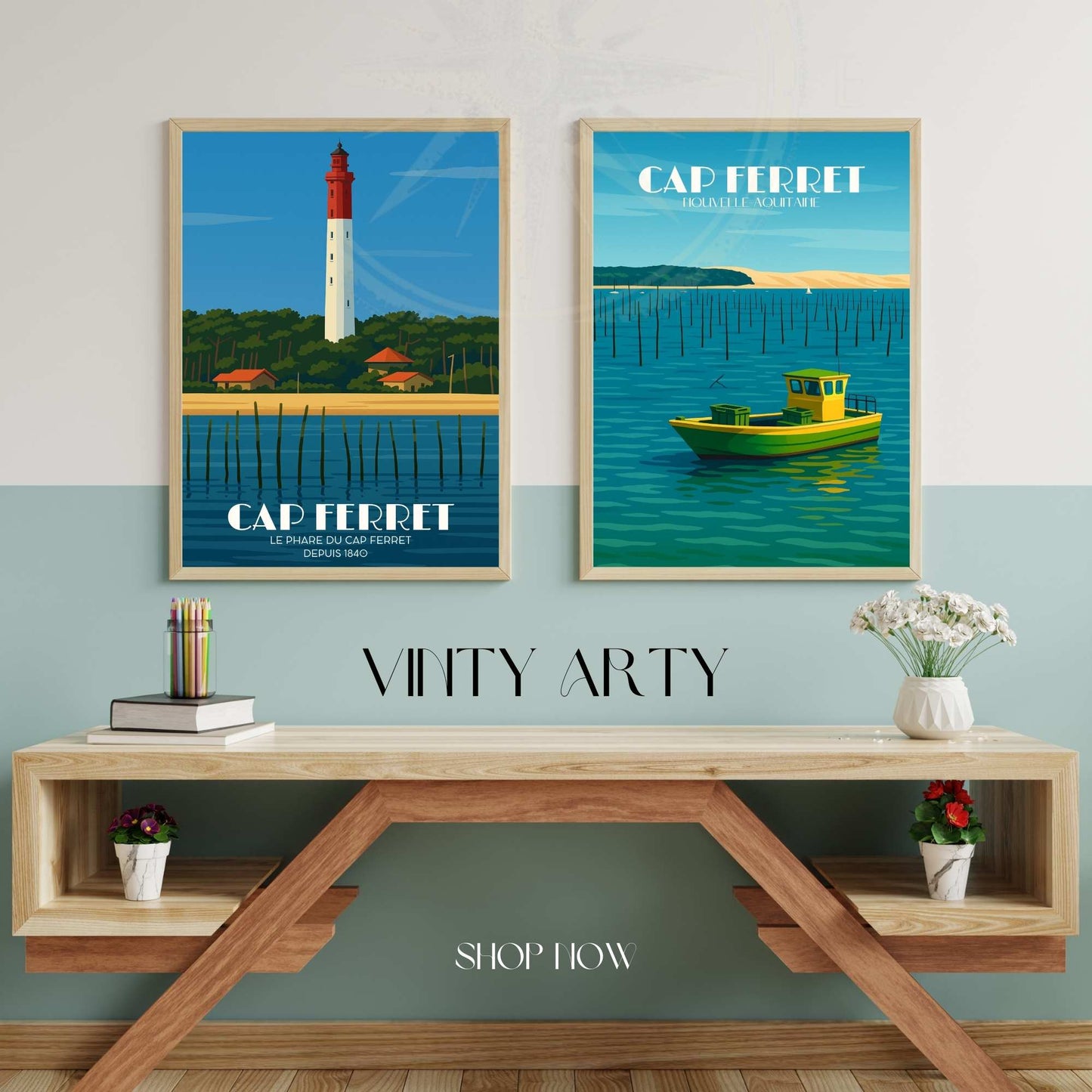 Affiche Cap Ferret | Poster Cap Ferret | Affiche France