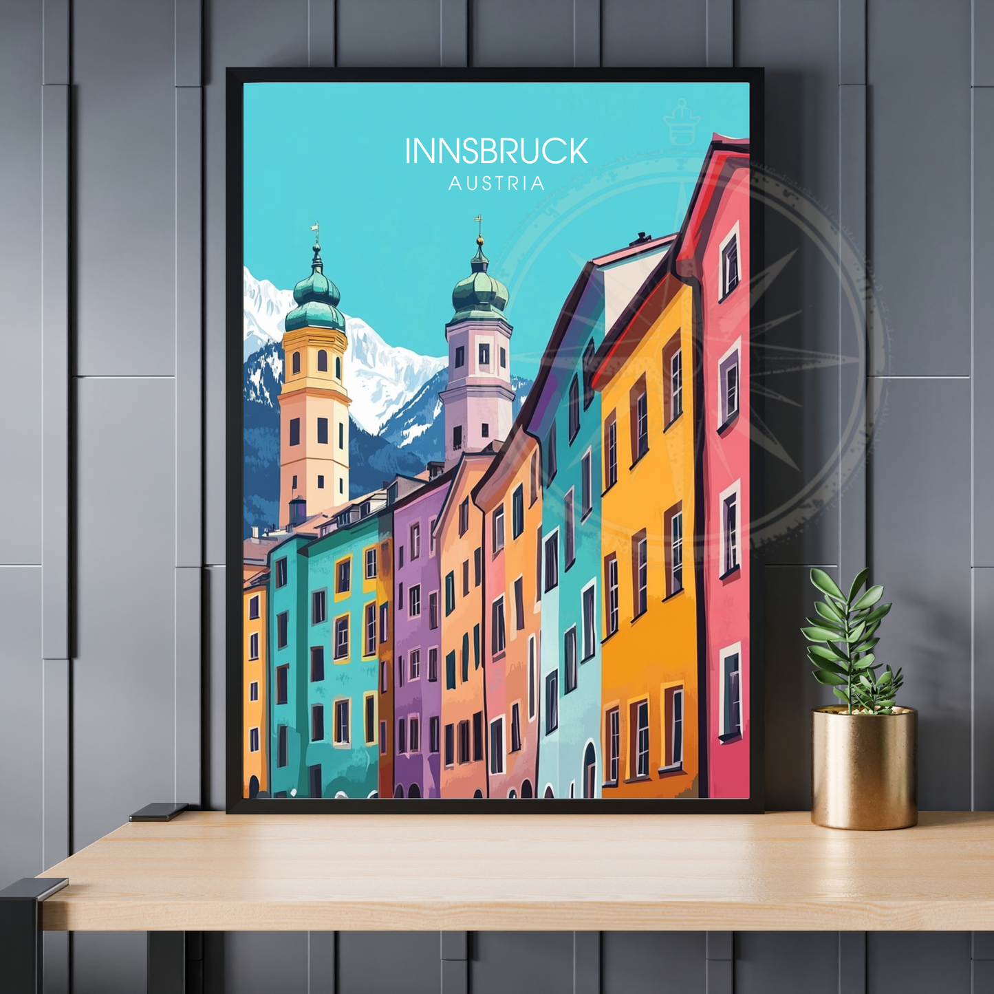 Affiche Innsbruck | Poster Murale Autriche | Affiche Autriche