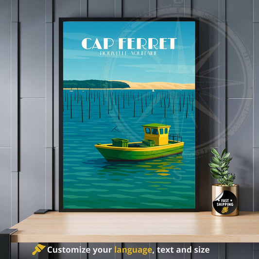 Affiche Cap Ferret | Poster Cap Ferret | Affiche France