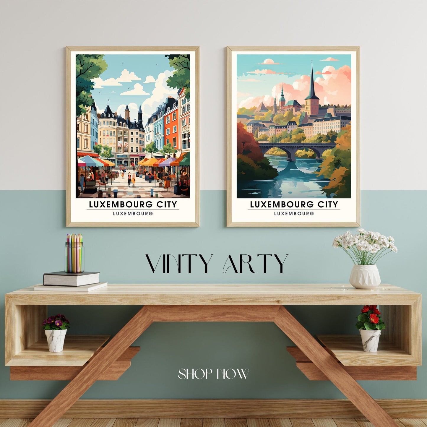 Impression Luxembourg | Affiche Luxembourg ville  | Luxembourg ville