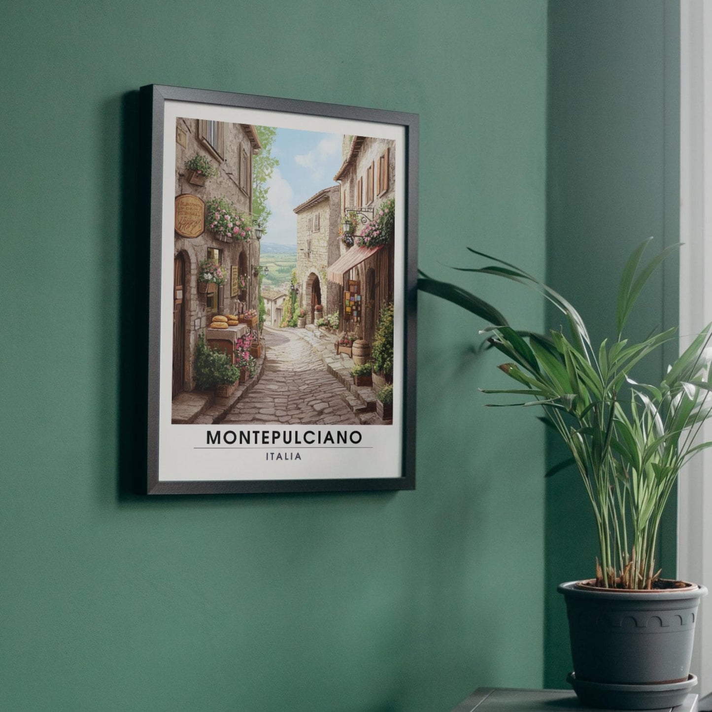 Affiche Montepulciano | Impression de voyage Montepulciano, Italie | Impression Italie