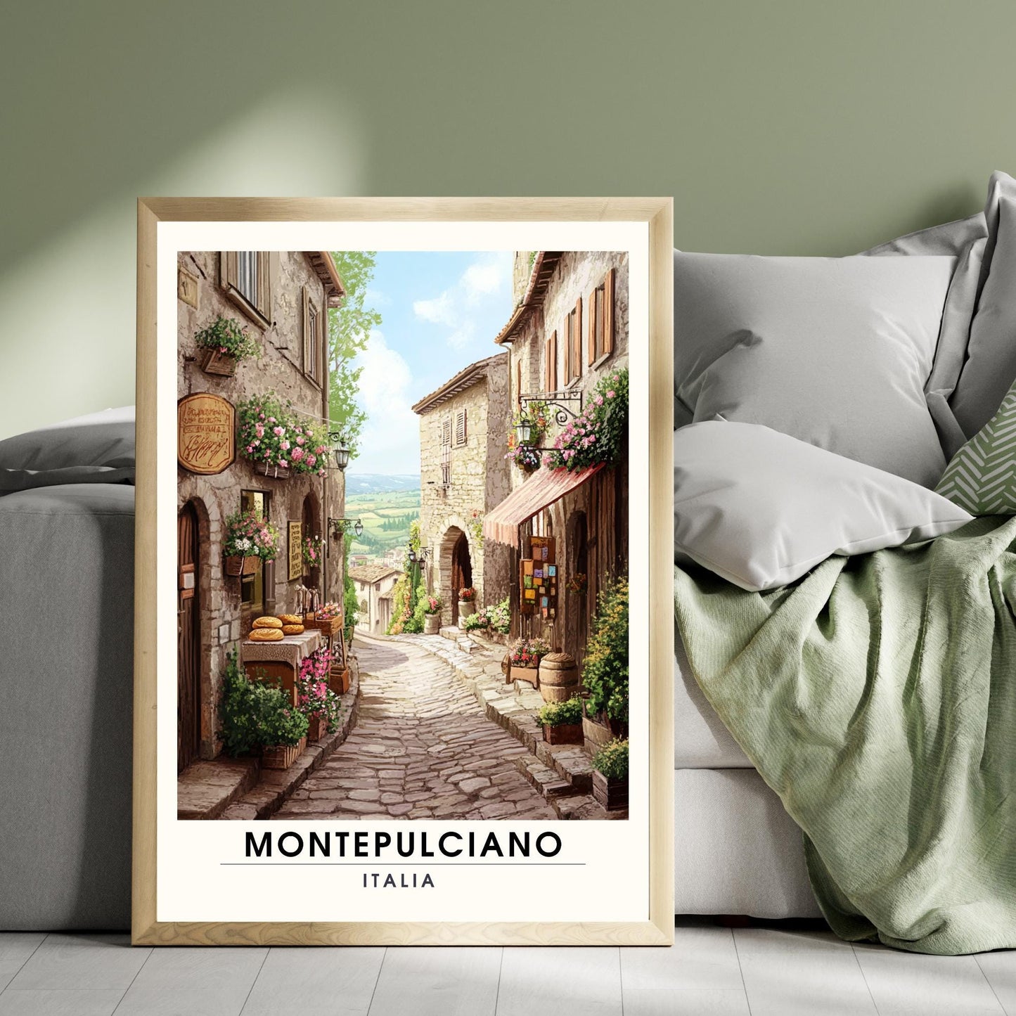 Affiche Montepulciano | Impression de voyage Montepulciano, Italie | Impression Italie