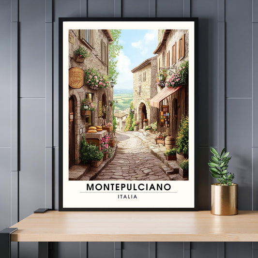 Affiche Montepulciano | Impression de voyage Montepulciano, Italie | Impression Italie